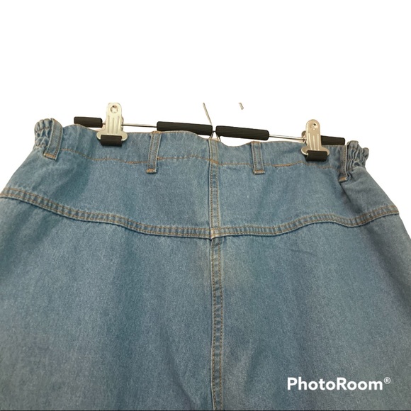 VTG MAINSTREET BLUES High Rise Jeans WOMEN'S 14 Blue Light Wash Elastic Waist - Picture 3 of 7